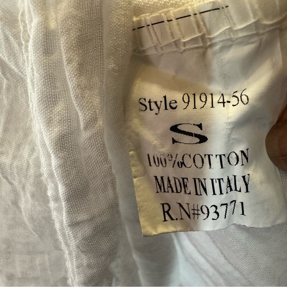 Christina Vergani Mini Sun Dress Cotton White Lace Embroidered Small Italy Cool - Picture 9 of 9